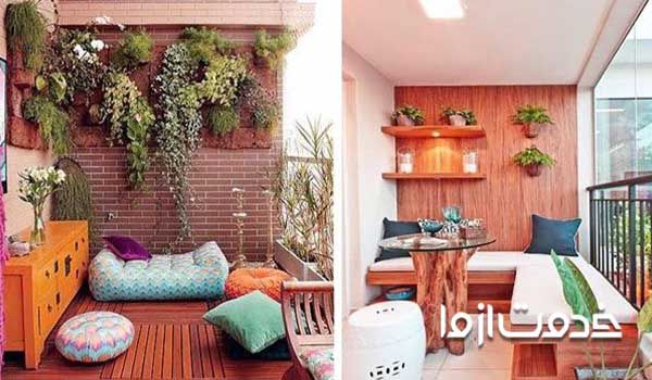 ایجاد هماهنگی بین دکوراسیون تراس و فضای بیرون و داخلی منزل 